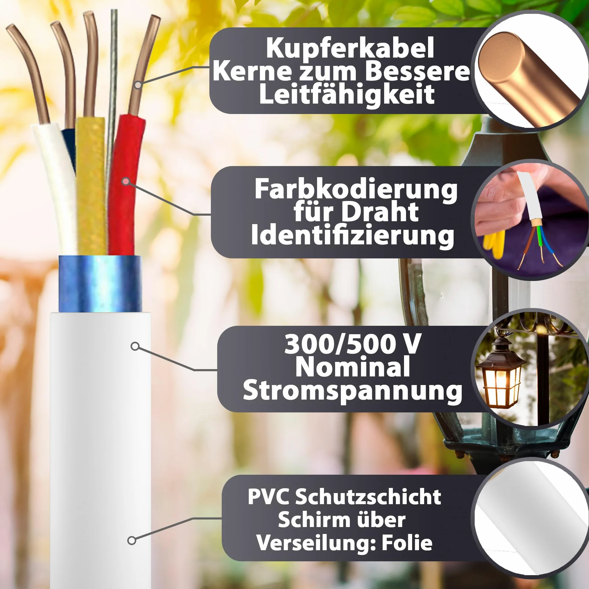 MAS Premium Kabel telekomunikacyjny J-Y (ST) Y 2 x 2 x 0,8 kabel telefoniczny, przewód dzwonkowy, przewód telekomunikacyjny (60 m)