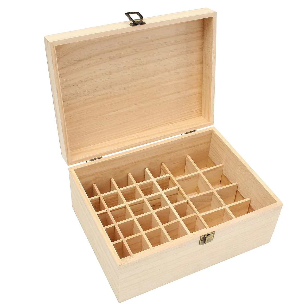 RanDal 38 Kratek Drewniane Butelki Przechowywania Pudełko Na Olejek Eteryczny 10Ml-100Ml