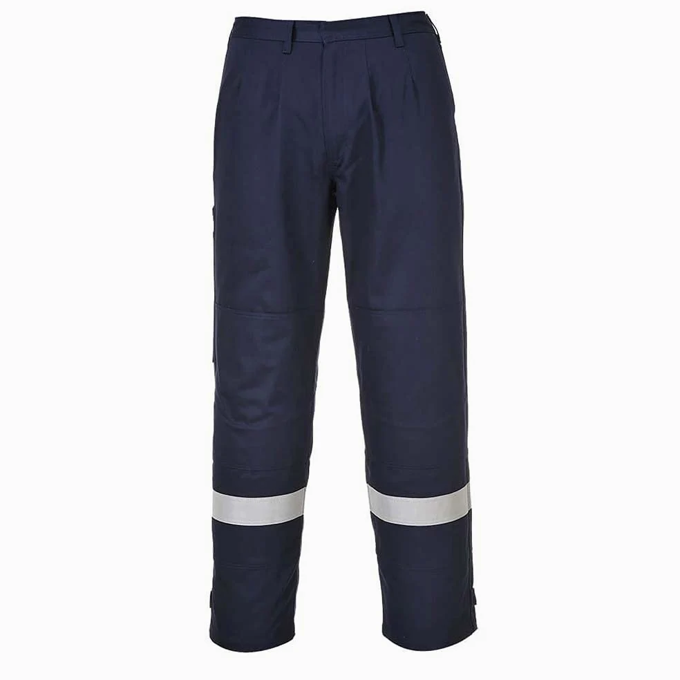 Portwest FR26 Bizflame Plus Spodnie, Granatowy, Regularny, L