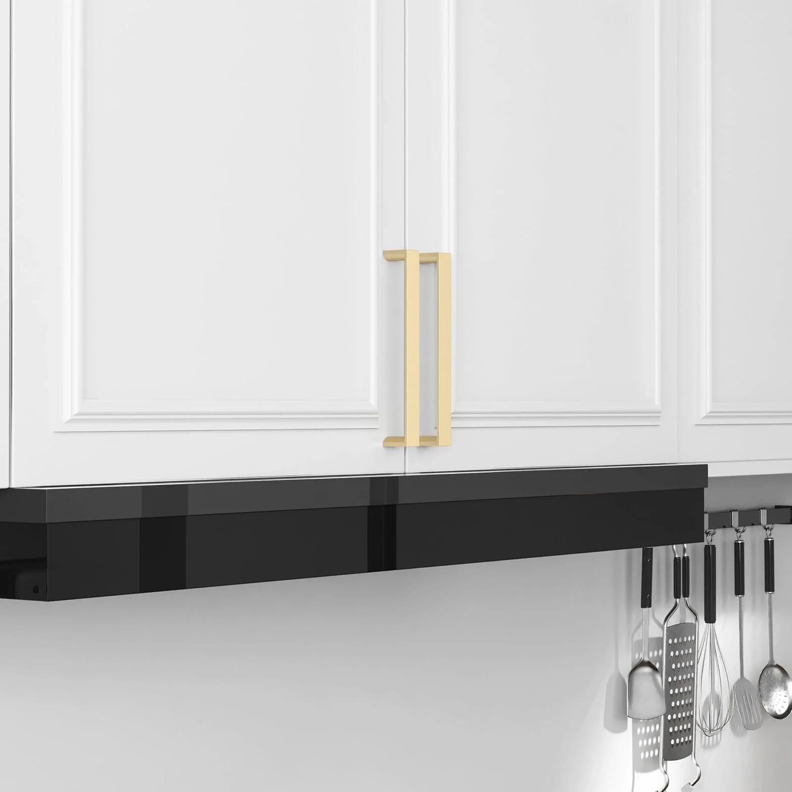 FURNIWARE 10 sztuk uchwytów meblowych, mosiężne 160 mm odległość otworu uchwyty do szafek kuchenne uchwyty do mebli uchwyty do szuflad uchwyty do szafek kuchennych szafki uchwyty do szuflad