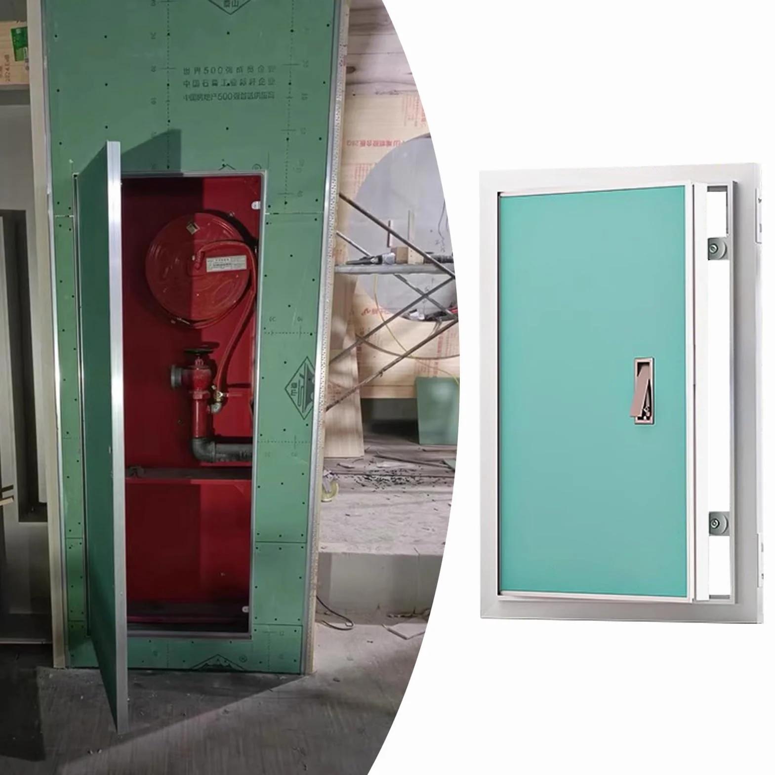 Panel dostępu do płyt kartonowo-gipsowych – aluminiowa rama drzwi do montażu podtynkowego dla łatwego dostępu do kanalizacji i zaworu prysznicowego, kompatybilna z płytą gipsową