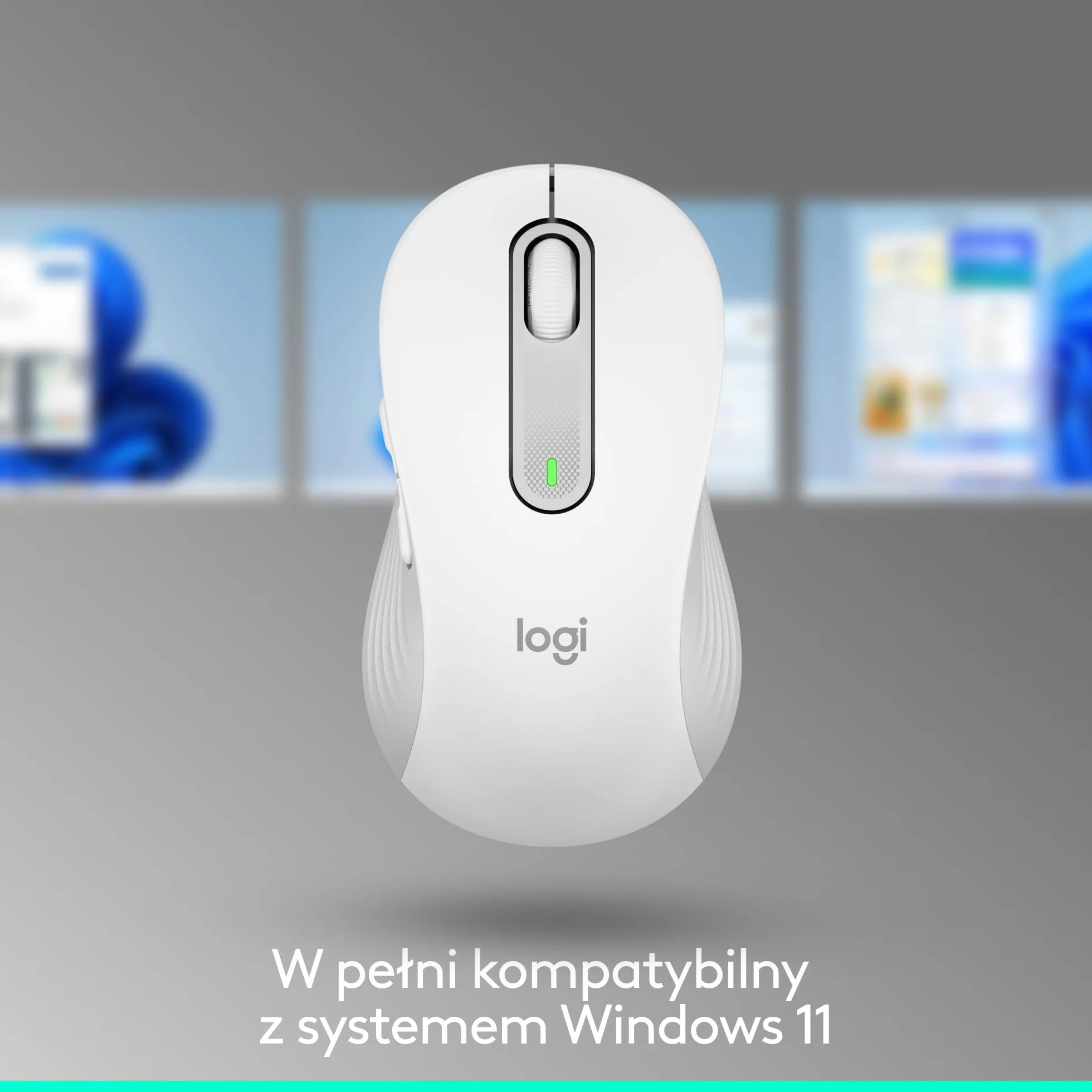 Logitech Signature M650 Trådlös Mus Vit Bluetooth 2 års batteri tysta klick