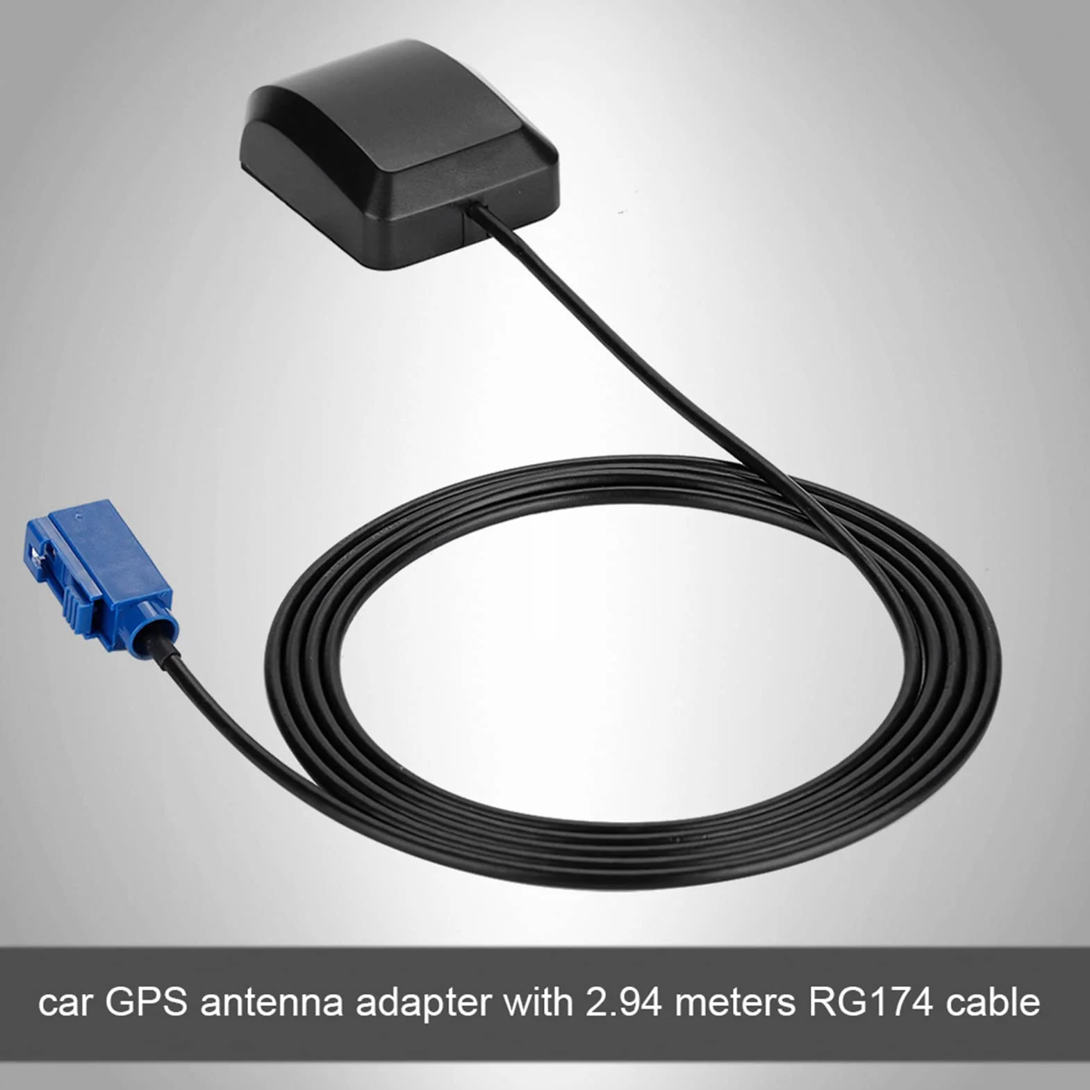 Wodoodporna Antena GPS Samochodowa RG174 2.94m z Podstawą Magnetyczną
