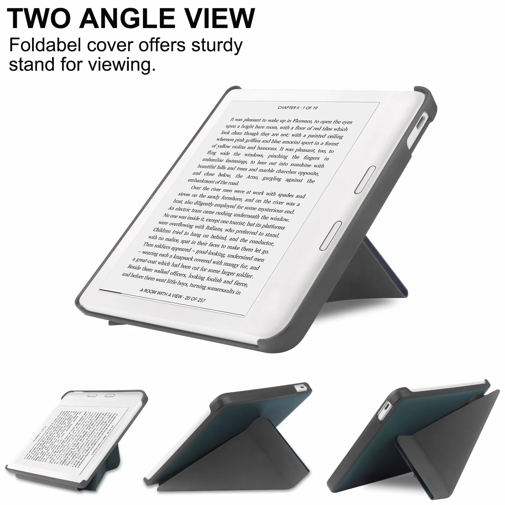 Etui Slimshell do Tolino Vision Color 2024, Vision 6 2021, Kobo Libra Colour 2024, Libra 2 2021 7 cali, automatyczne budzenie/sen, miętowy