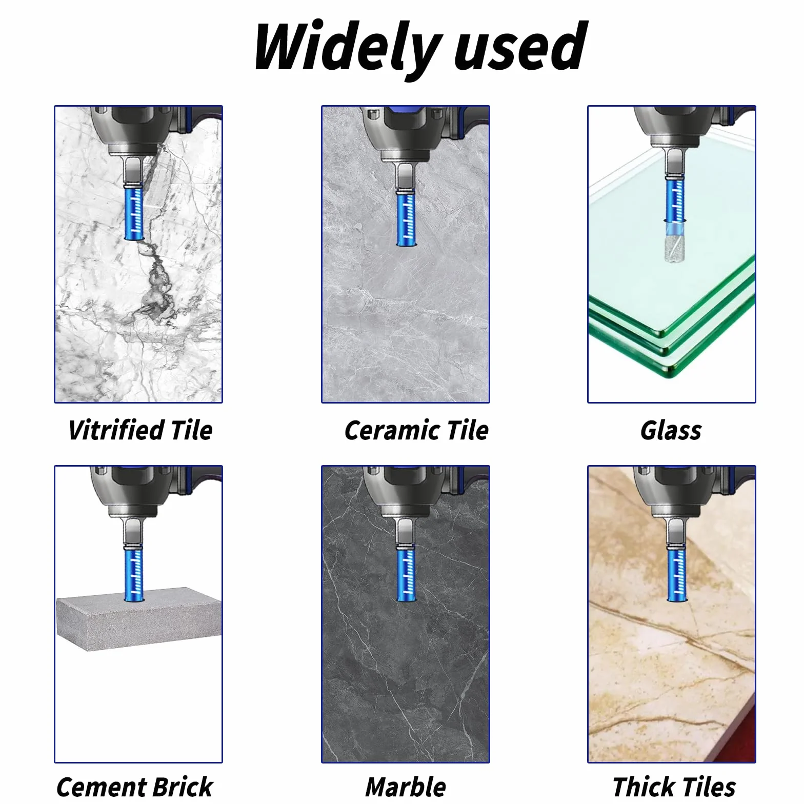 Wiertło Diamentowe 6 mm, Wiertło Do Płytek Do Ceramiki, Granitu, Szkła, Porcelany, Szlifierki Kątowej