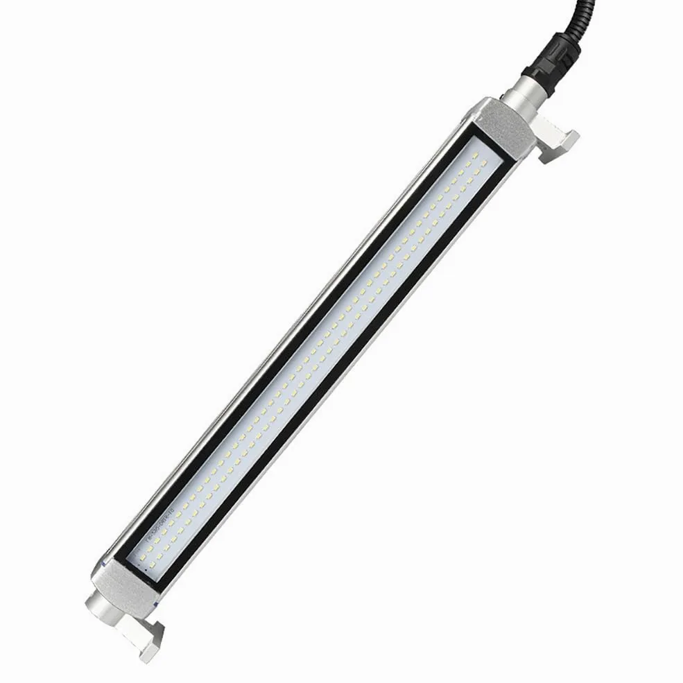 Lampa robocza LED do obrabiarek, tokarki CNC, aluminium wodoodporna i przeciwwybuchowa lampa przeciwwybuchowa, nadaje się do frezarek, szlifierek, stołów warsztatowych, maszyn do szycia (12 W -