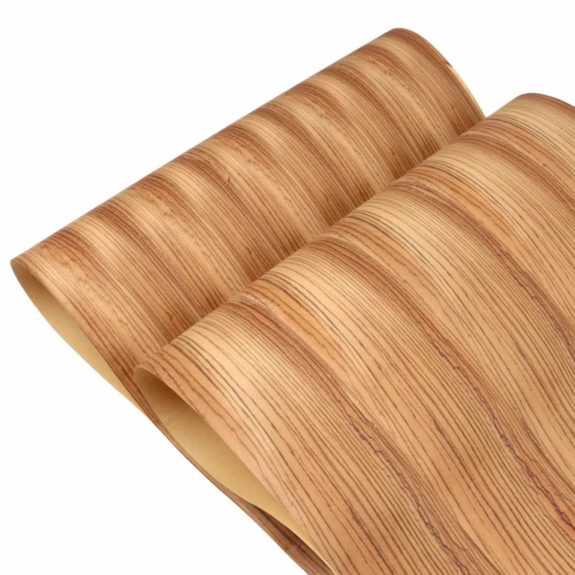Naturalny fornir z drewna zebry, arkusze do renowacji mebli, 60 x 250 cm, drewniany materiał DIY, na głośnik, do szafek, półek stołowych, kuchni, hotelu (płaskie cięcie)