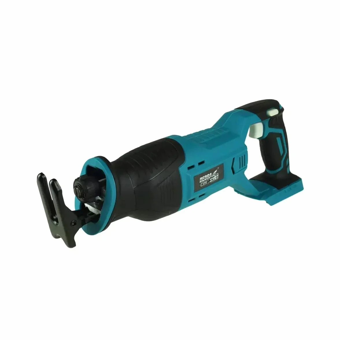 Dedra DED7061 – akumulatorowa piła szablasta 18 V z lisią ogonem, skok brzeszczotu 25,4 mm, 0–2800 skoków/min, beznarzędziowa wymiana brzeszczotu, blokada włącznika