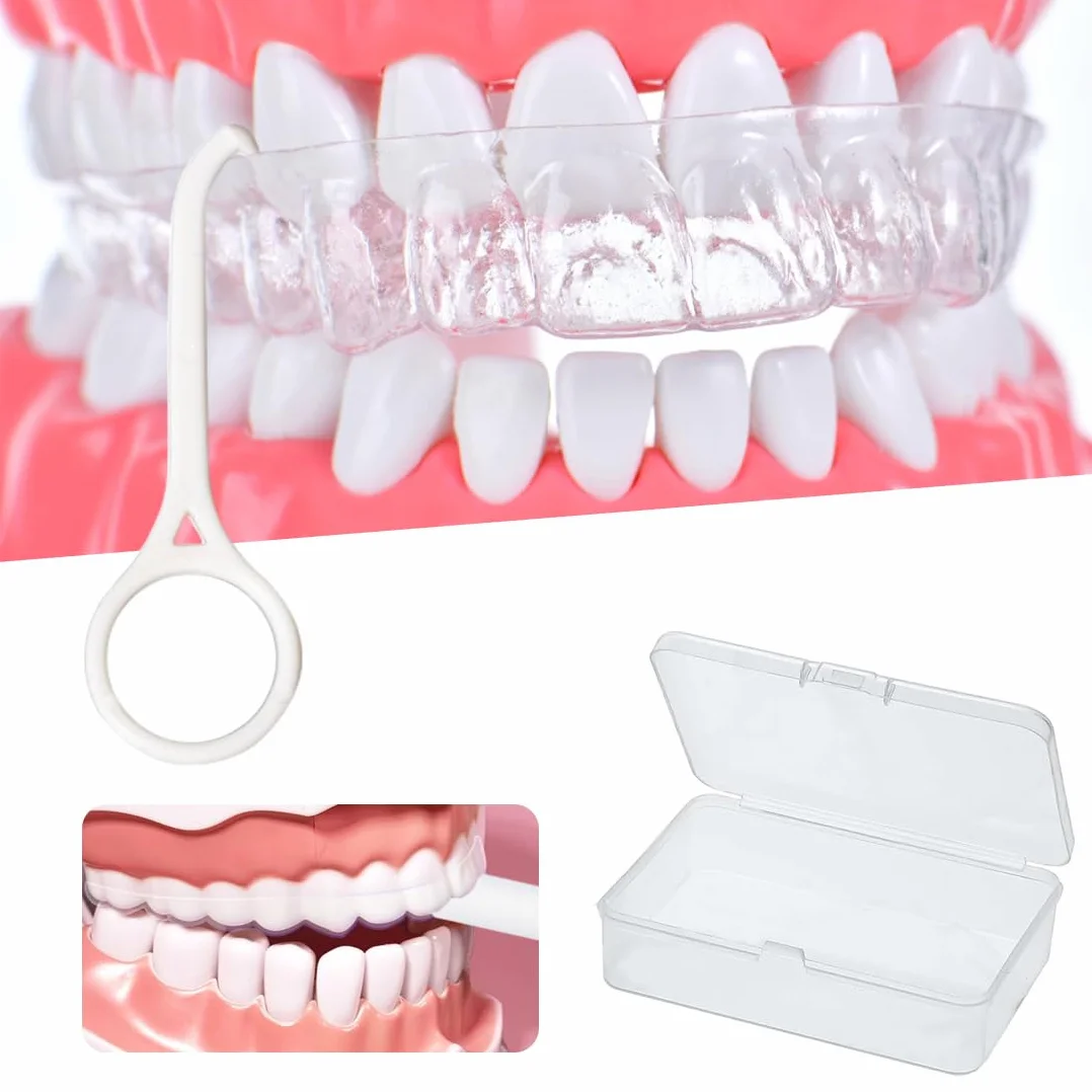 WeddHuis 2 sztuki tacy Aligner Chewies Aligner Chewies Chomper do wyrównania tacek