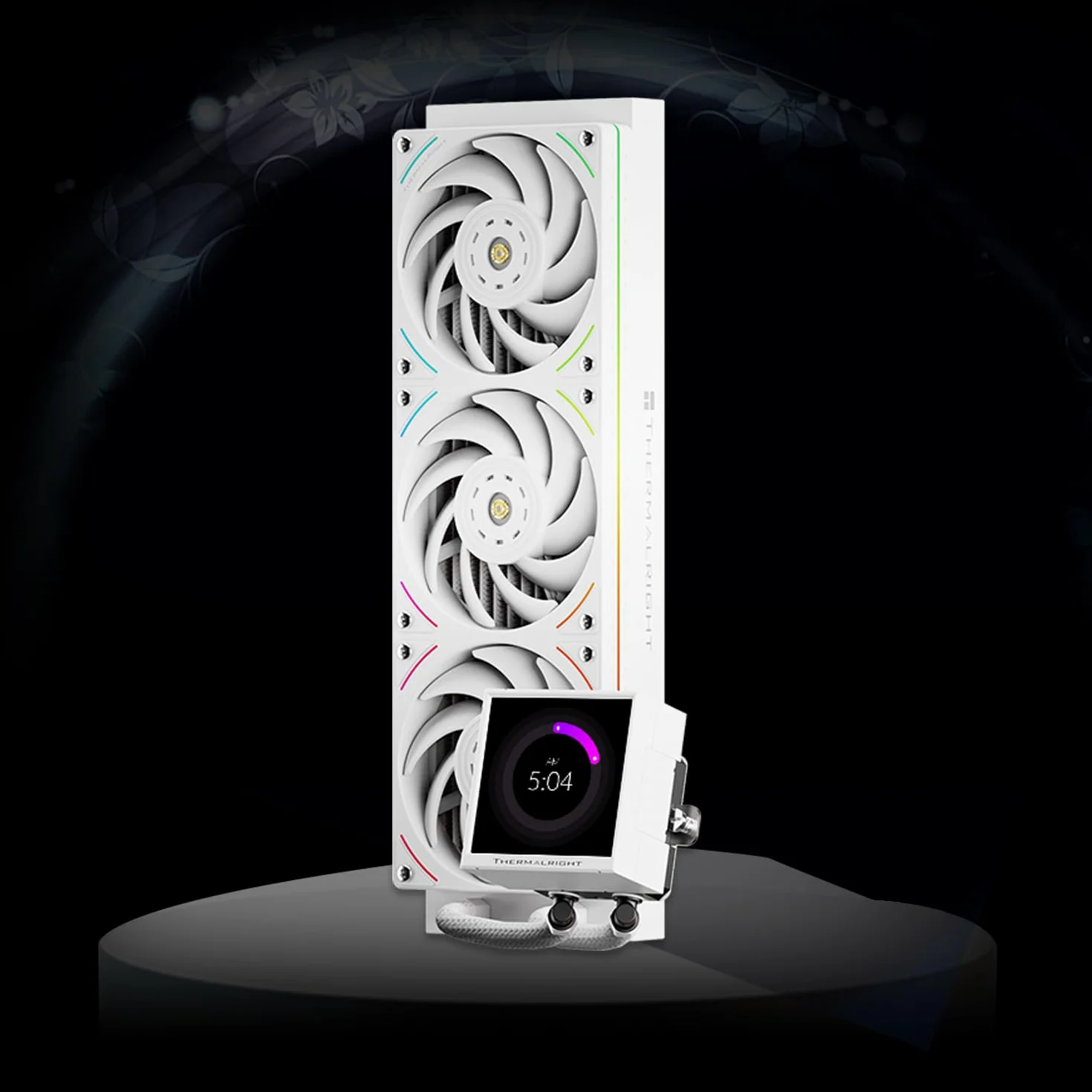 Thermalright Peerless Vision 360 UB ARGB White chłodnica cieczy CPU, ekran IPS 480x480, wentylatory 3x, AM5/LGA1851/1700, magnetyczny 3,95 cala