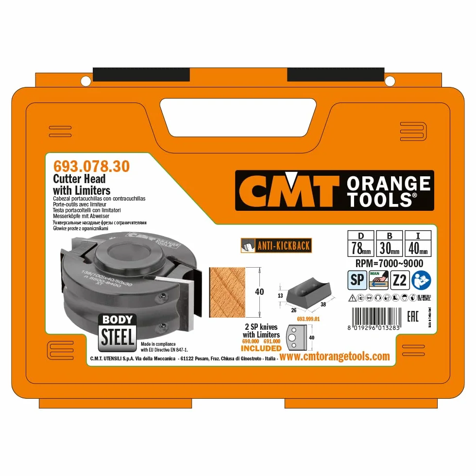 CMT 693.078.30 - Cabezal c/contracuch.d=78x40 f=30