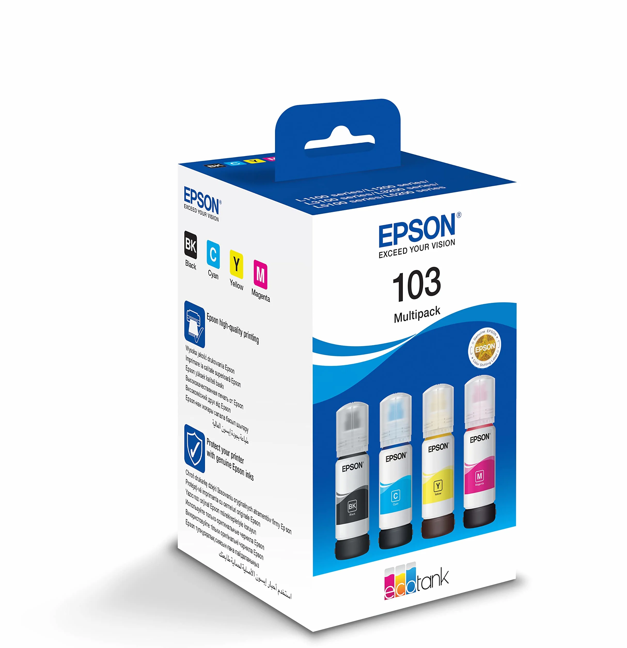Epson C13T00S64A kartridż atramentowy oryginalny czarny cyjan magenta 4 szt.