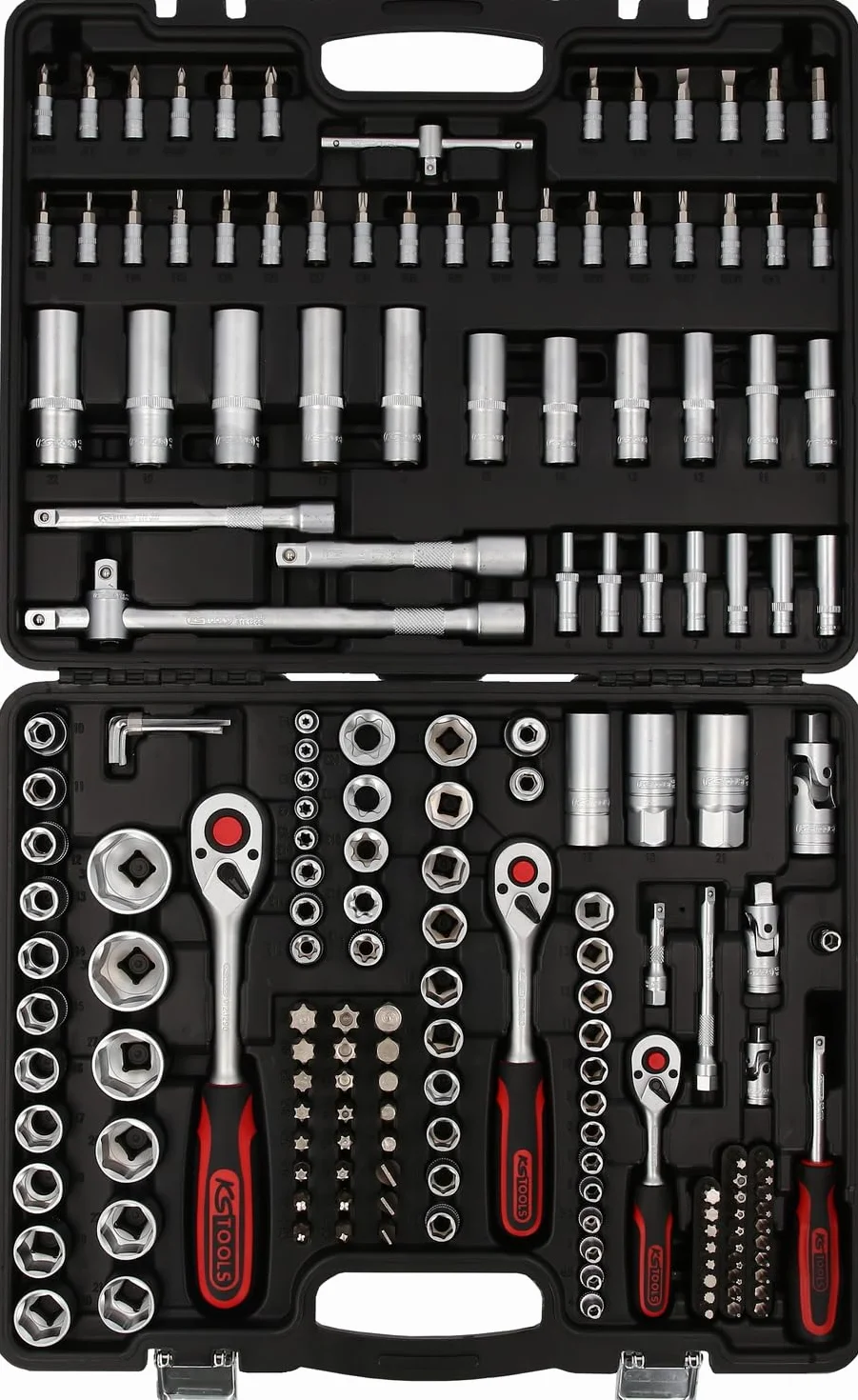 KS Tools 917.0779 Zestaw Kluczy Nasadowych 1/4"+3/8"+1/2" 179-szt
