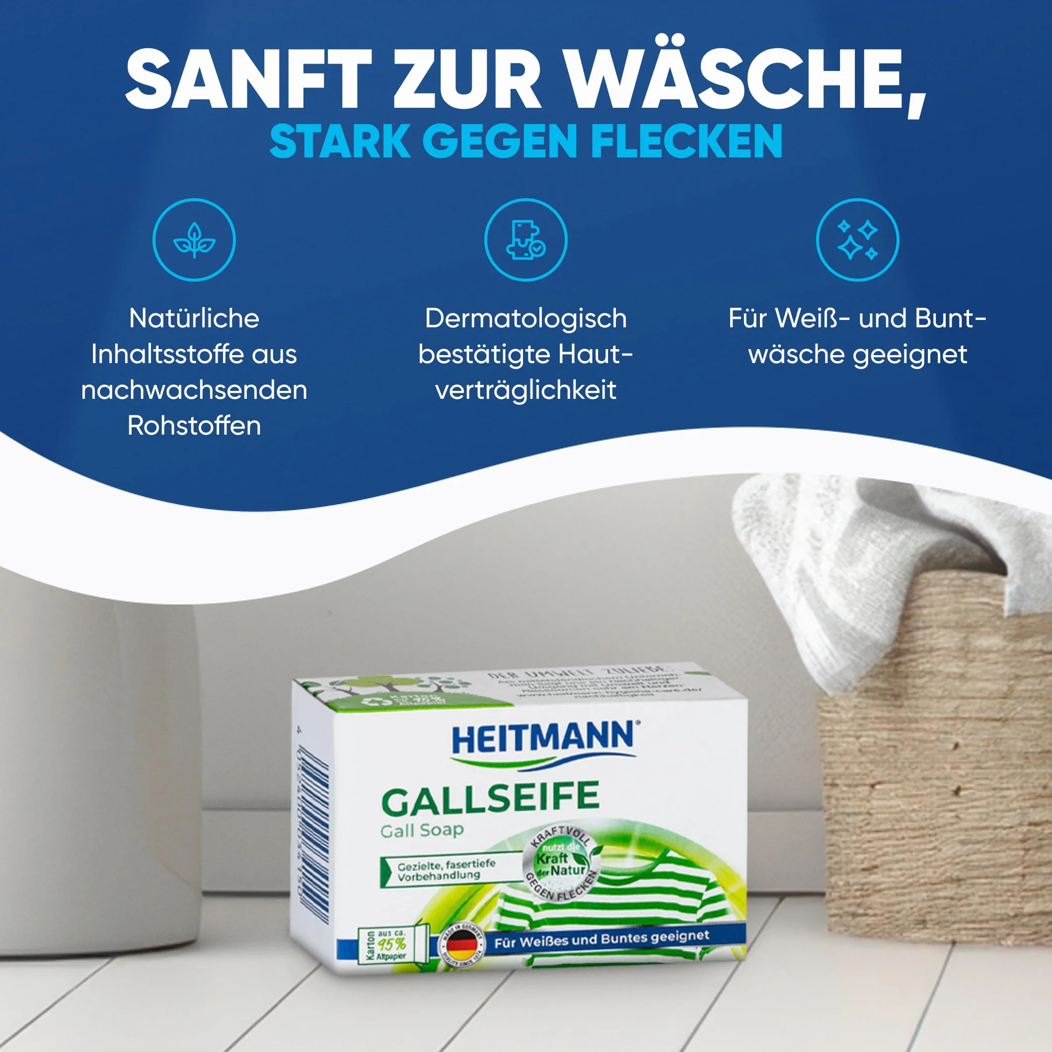 Heitmann Gallseife Mydło Odplamiajace, 100 g