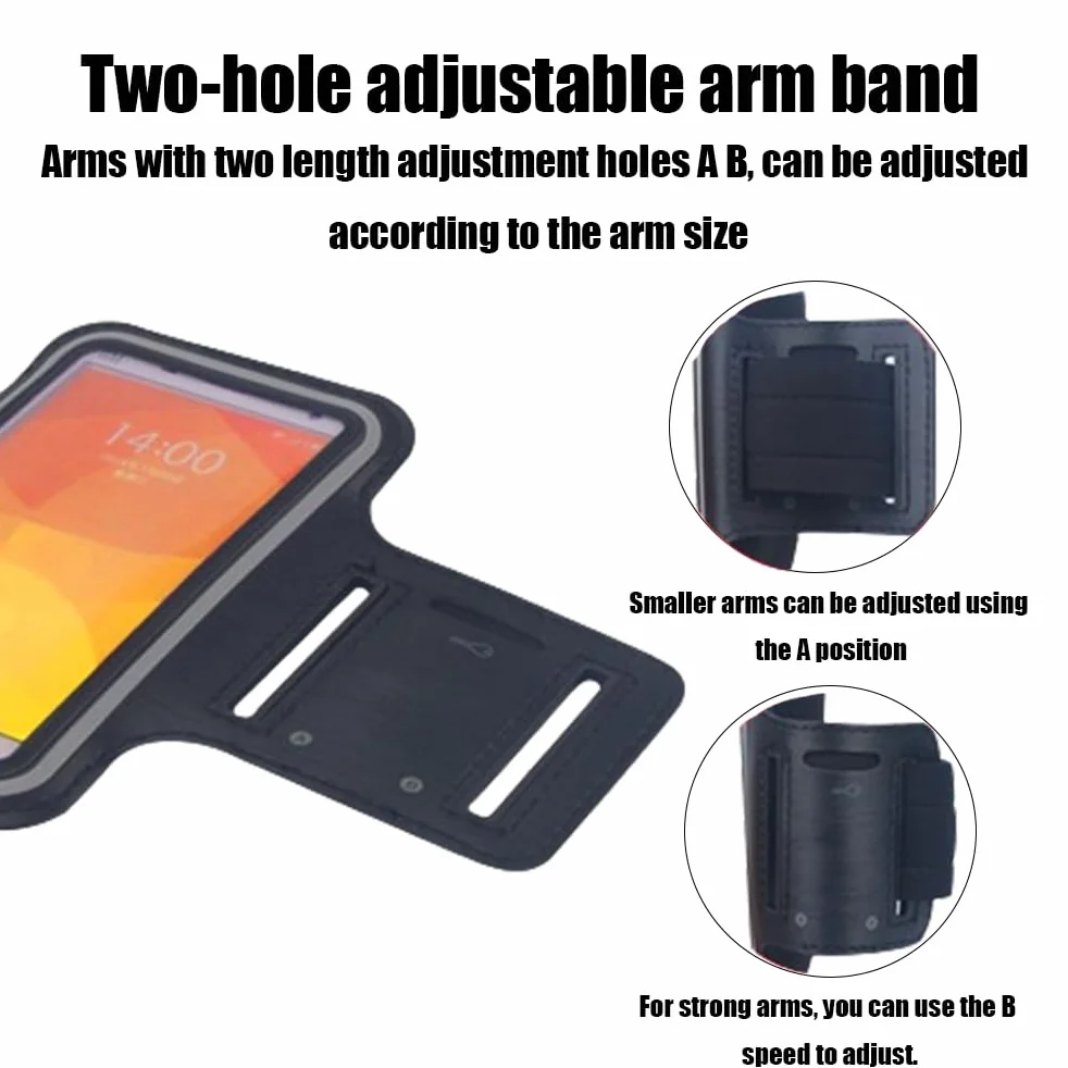 Pokrowiec do biegania na telefon iPhone 15/14/13/12/11 Pro/X/8 Galaxy S24/S23/S22 FE Running Armband 4,7 cala
