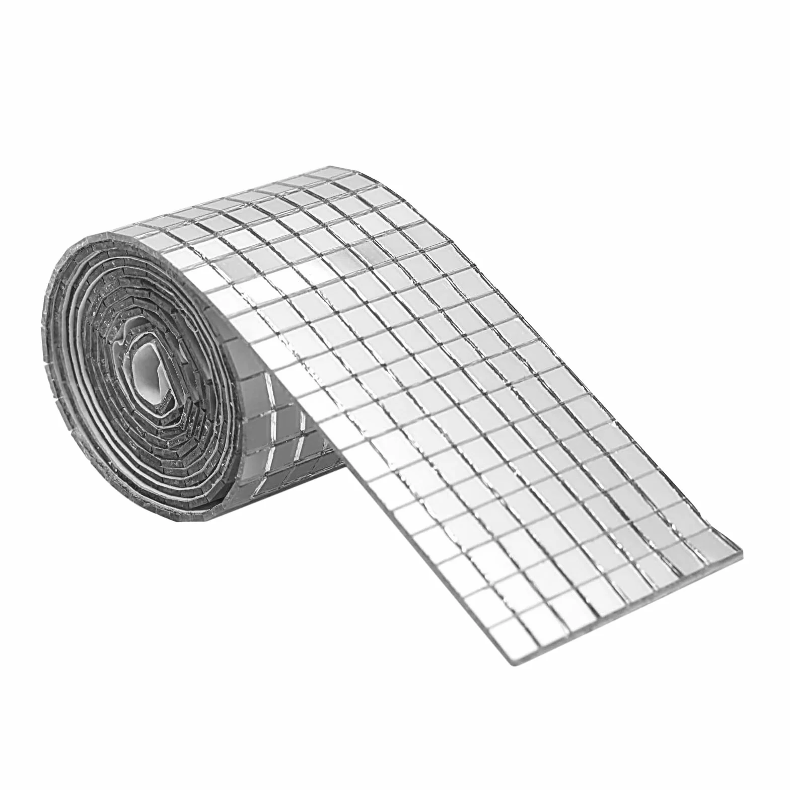 Mosaic Tiles for Crafts, Disco Glass Stickers Mirror Mosaic Tile, Waterproof Cuttable, Easy to Install Self-Adhesive Wall for Ceiling, Kitchen, Bathroom, 4x120cm