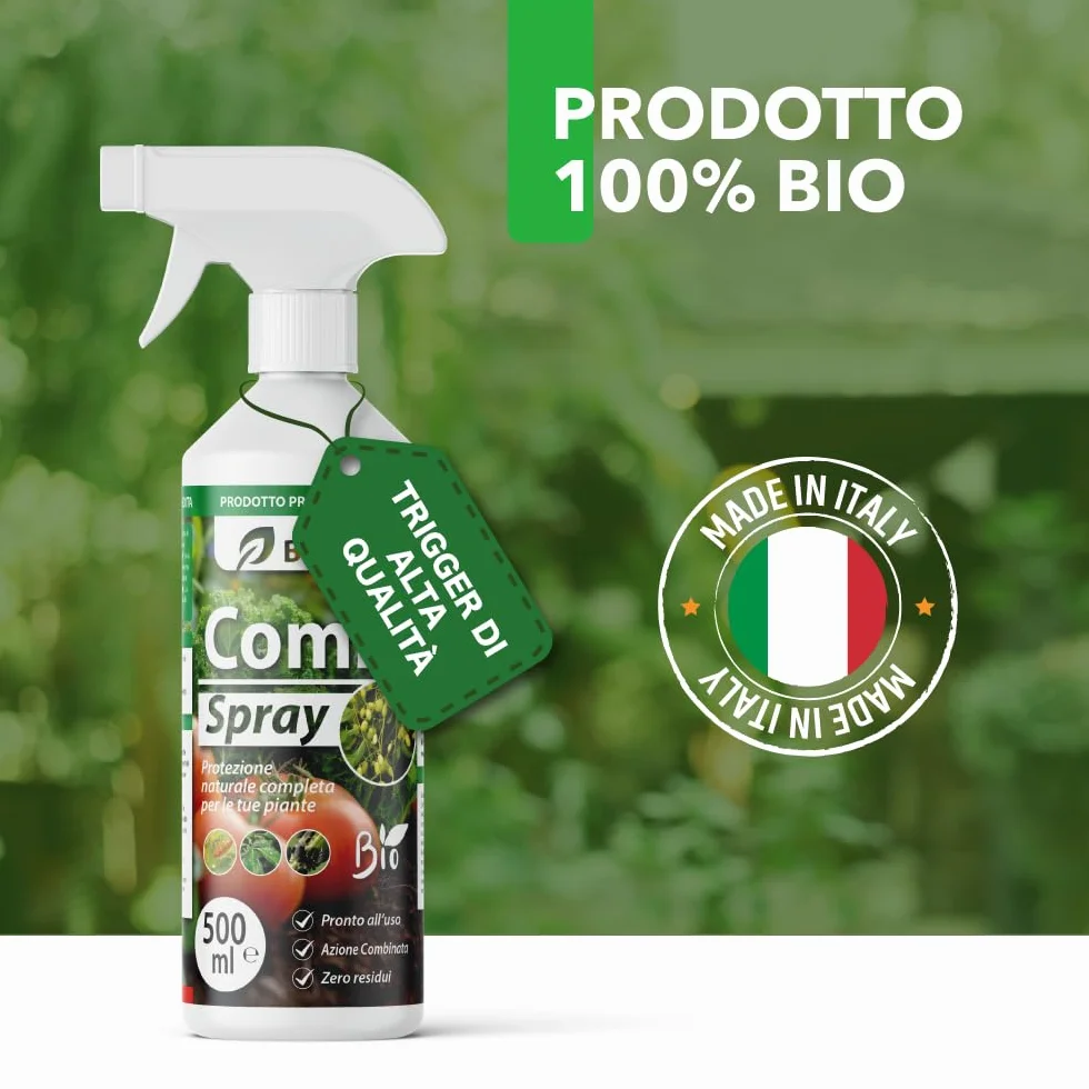 Combi Spray olejek neem + mydło miękkie potasowe - wzmacniacz obrony roślin, naturalny organiczny 750 ml