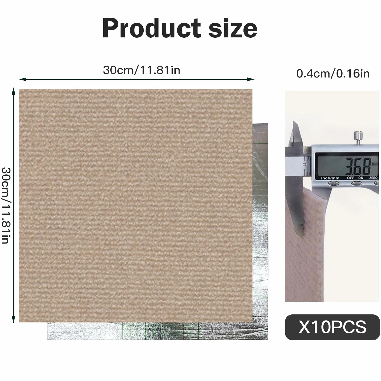 Płytki dywanowe 30 x 30 cm – 10 sztuk – 0,9 m² – samoprzylepne płytki dywanowe z tyłem, płytki do cięcia dywanowego do mieszkania, domu, sypialni