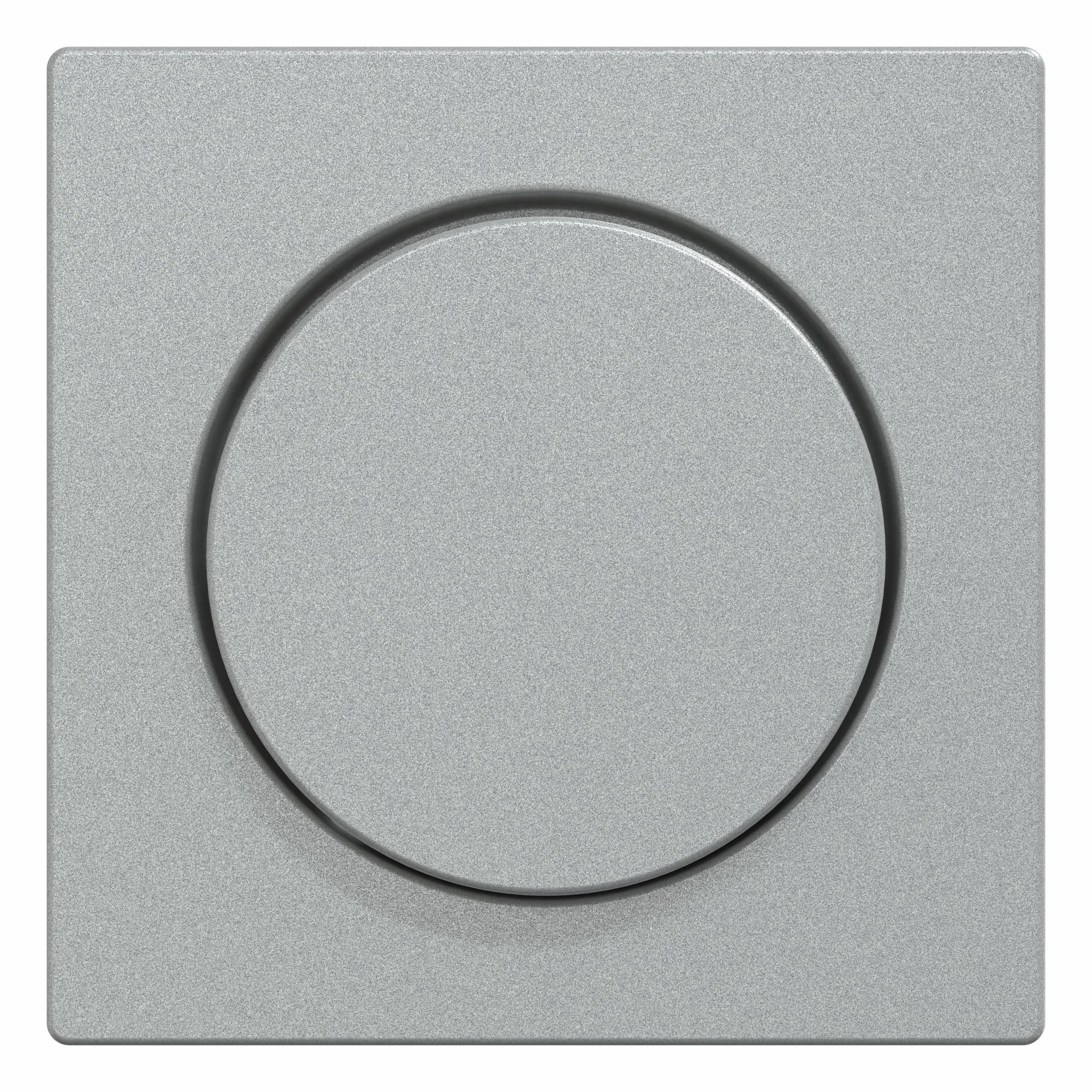 Schneider Electric 1563889 Merten System M płyta centralna z pokrętłem, ściemniacz obrotowy, wkładka ściemniacza obrotowego, aluminium, MEG5250-0460, 1 x