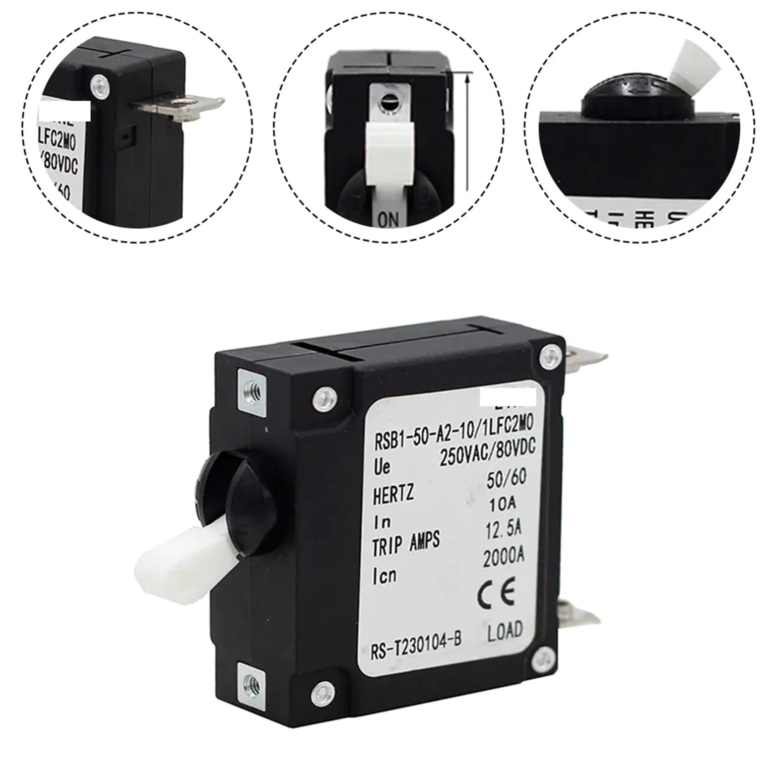 1 sztuka hydrauliczny wyłącznik elektromagnetyczny do zasilaczy UPS, przemysłowych systemów sterowania