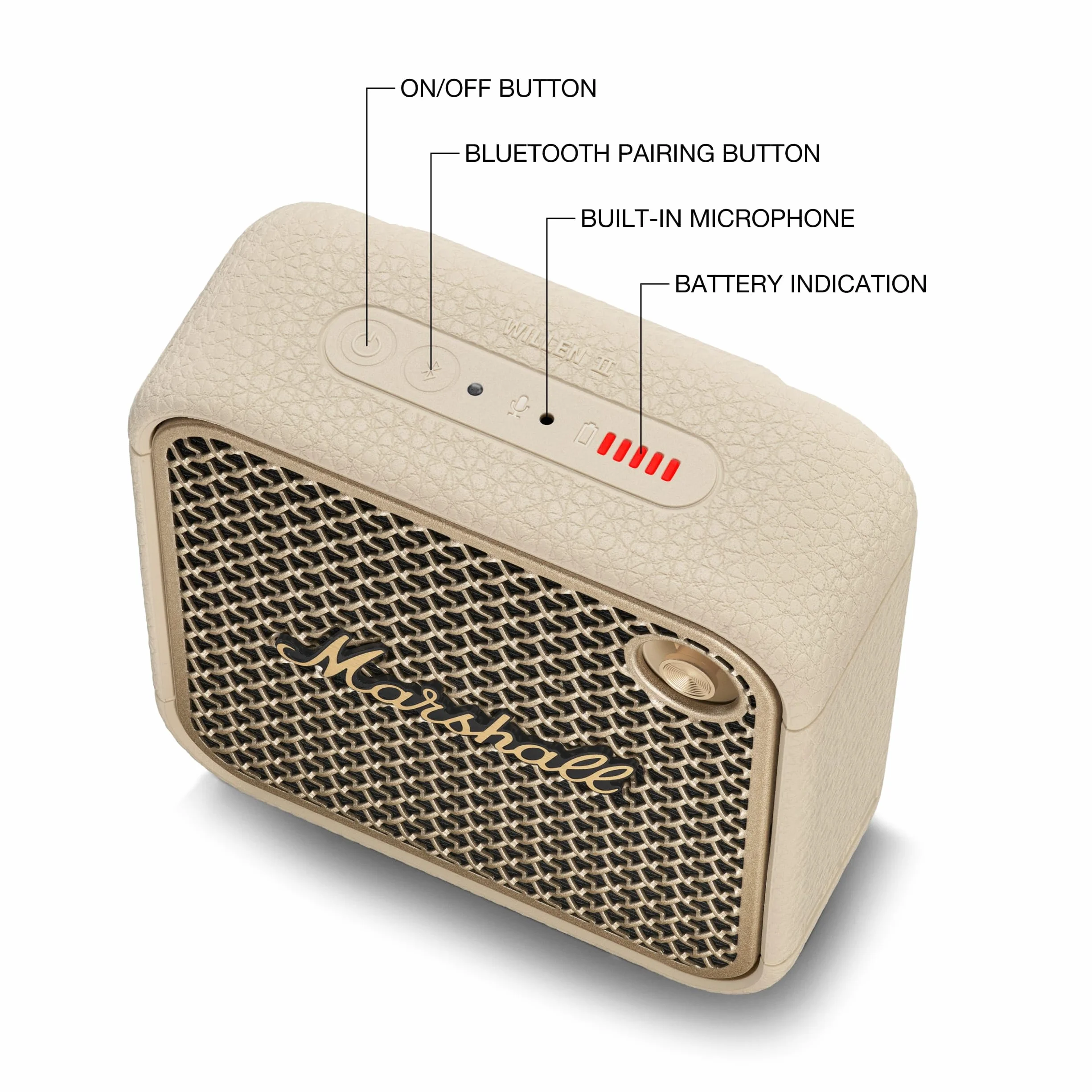 Marshall Willen Przenośny Głośnik Bluetooth - Biały