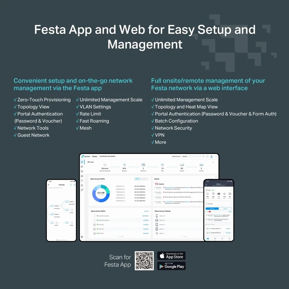 TP-Link Festa F65-Outdoor | Zewnętrzny punkt dostępowy WiFi 6 AX3000 | Obudowa IP67 | Obsługa PoE