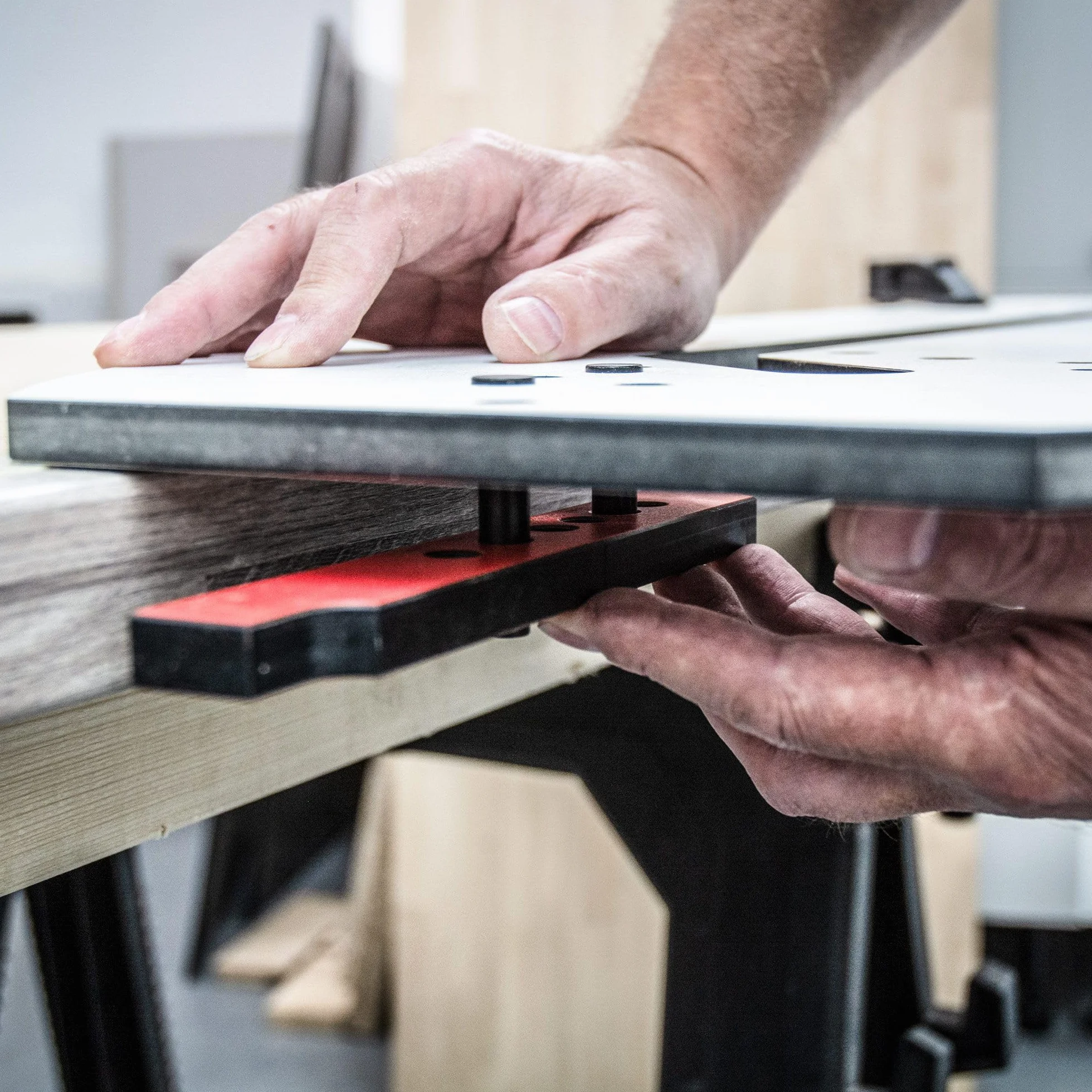 Trend Professional Szablon do Blatów Kuchennych z Wielu Materiałów do Połączeń na Zakładkę, Do Blatów do 700mm, Technologia Wyrównania Krawędzi Przedniej, KWJ700/PRO