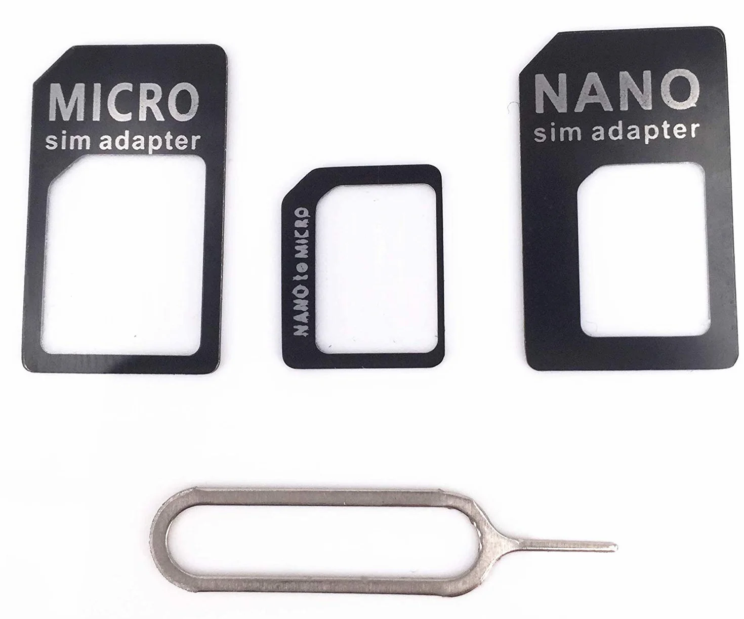 5 sztuk adapterów karty SIM 4 w 1 Nano sim Micro sim standard sim cutter adapter karty SIM uniwersalny adapter