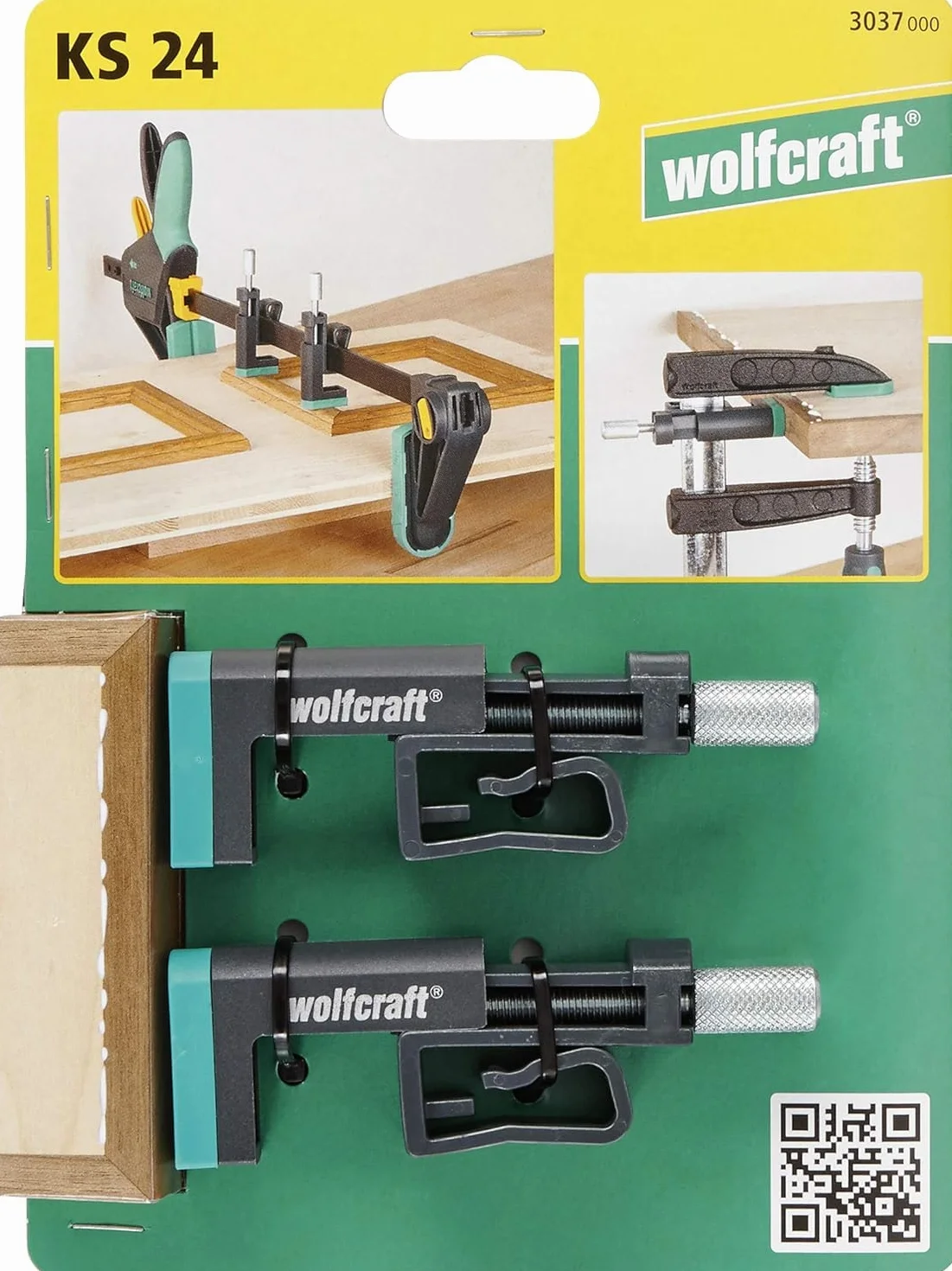 wolfcraft Ścisk kantowy KS 24, do wszystkich ścisków szynowych I 3037000 I Poszerza zakres możliwości zastosowań ścisków szynowych