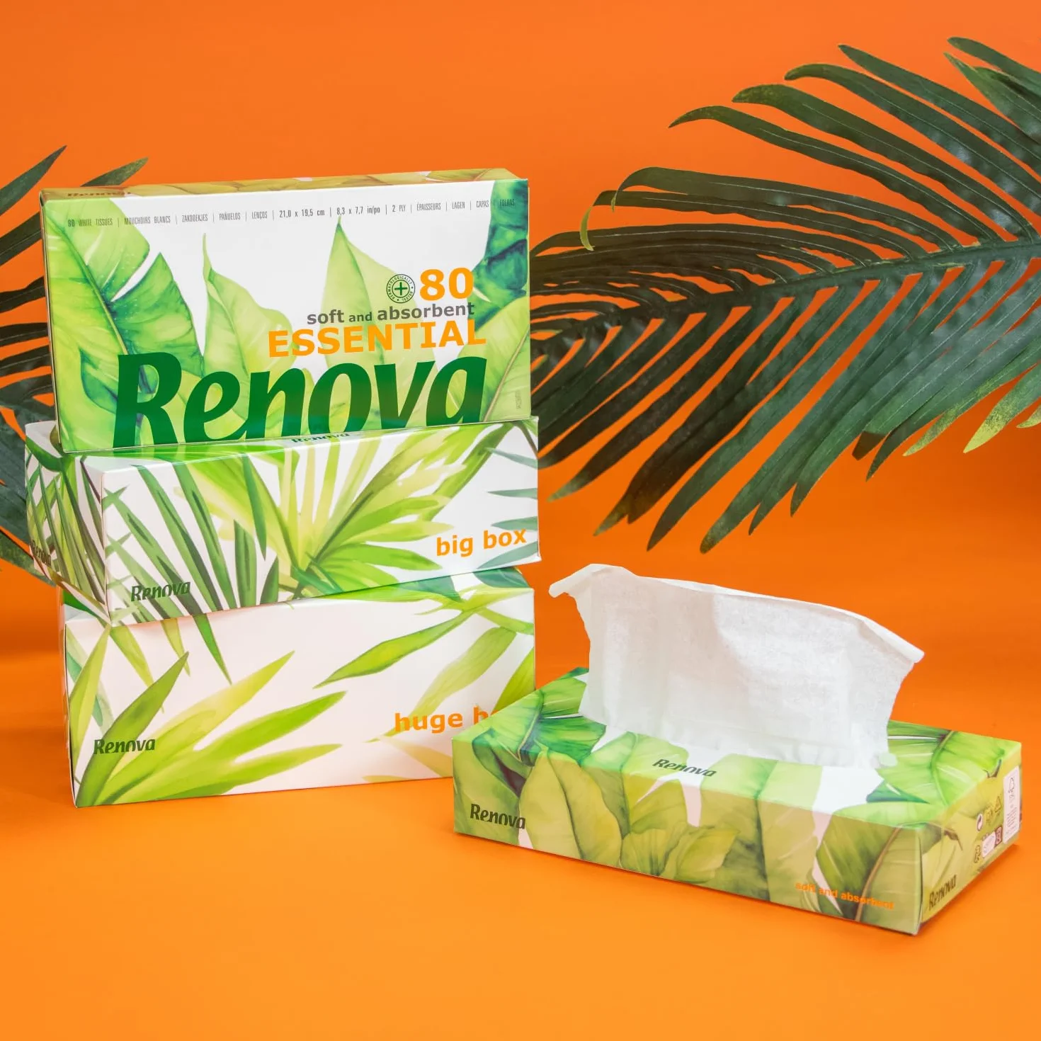 Renova Plenitude 200002926 Chusteczki, Biały, 80 szt.
