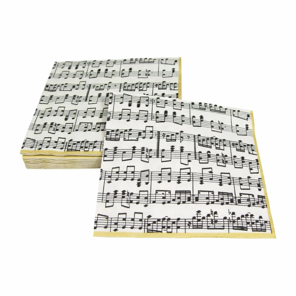Caspari Musica papierowe serwetki obiadowe, 20 sztuk
