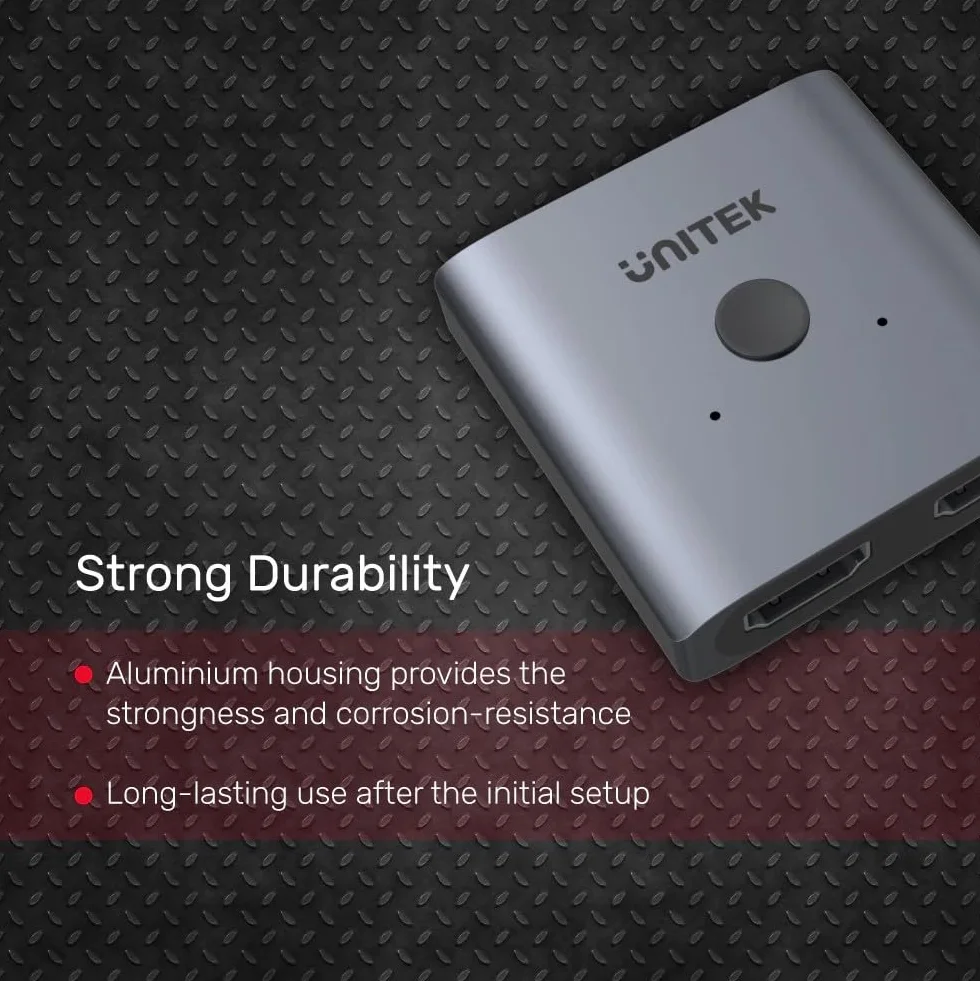 Unitek Przełącznik Hi-Fi 3600W 220V Wielokolorowy