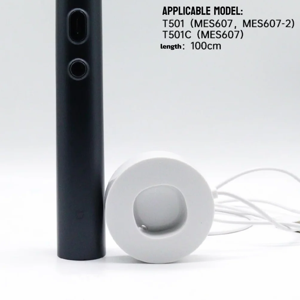 Podstawa ładująca do modeli elektrycznych szczoteczek do zębów Xiaomi T700/T301/302/T501/501C, ładowanie indukcyjne (czarna, T700)