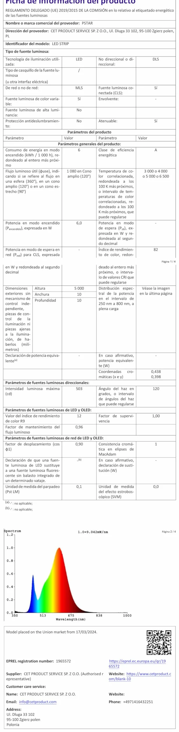 Taśma LED COB 3 m, 6500K zimna biel ściemnialna, 320 diod/metr, z zasilaczem 24V i pilotem, samoprzylepna taśma świetlna o szerokości 8 mm do kuchni, podświetlenia LED TV, lustra, sypialni