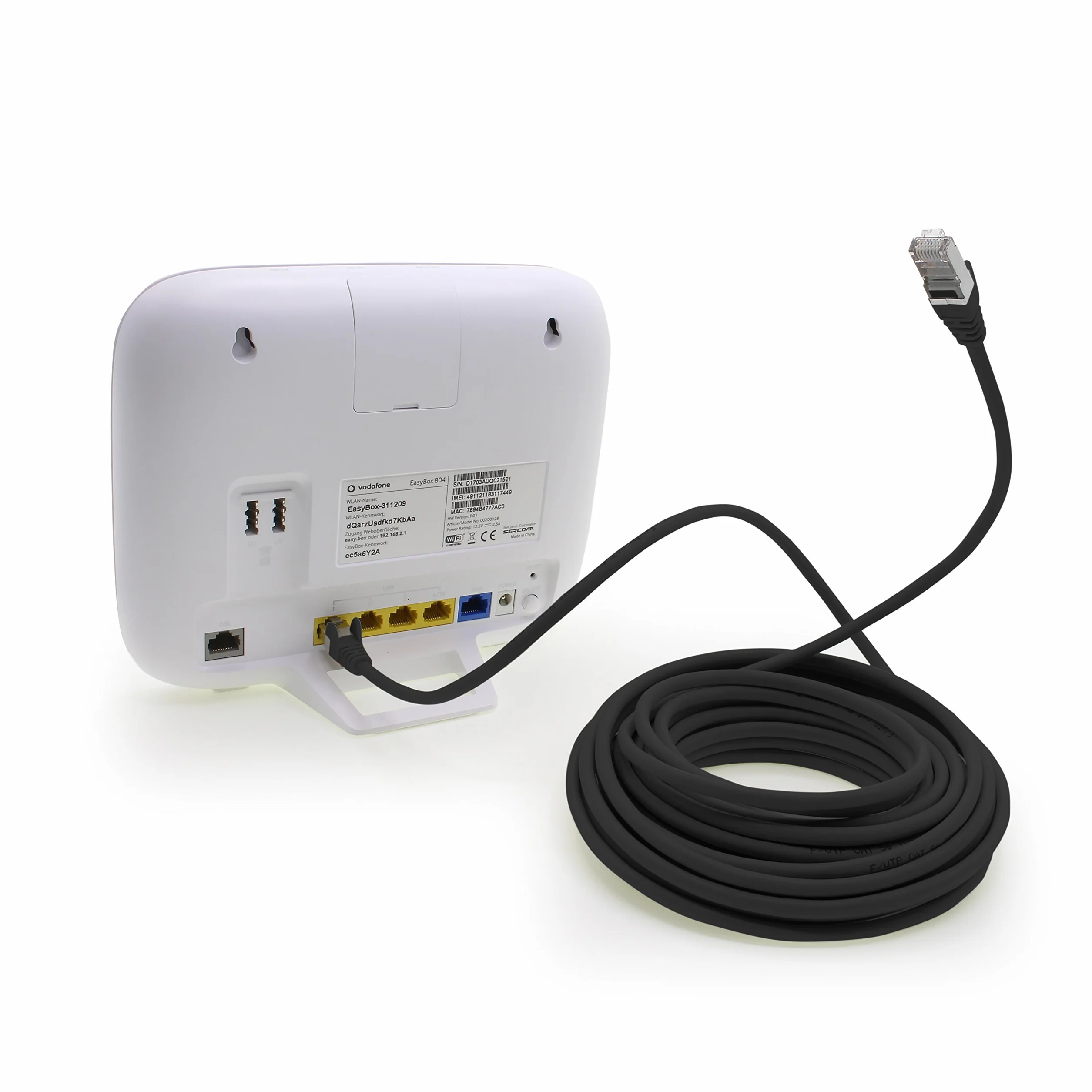 Kabel sieciowy Cat5 5m czarny