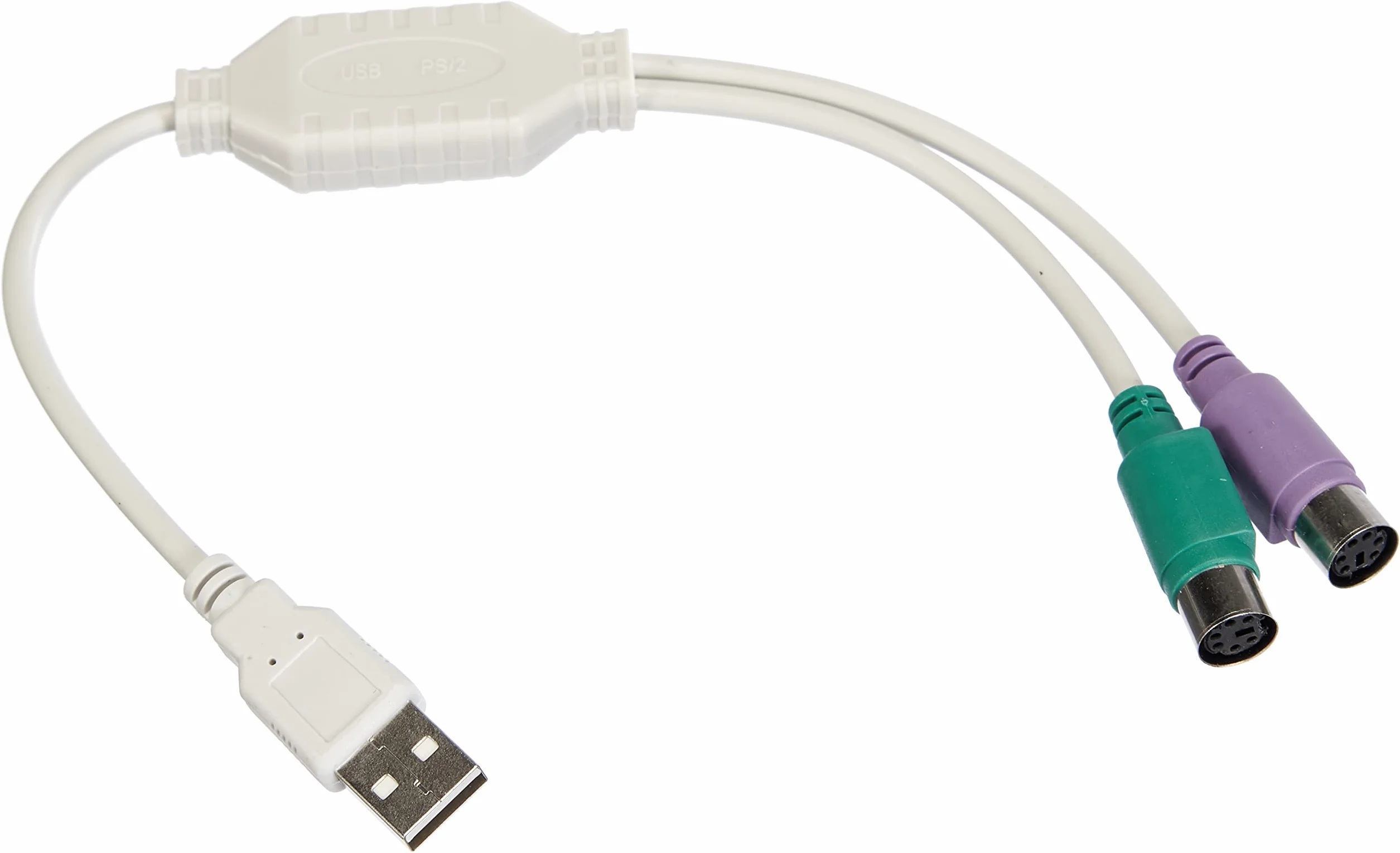 Akyga AK-AD-15 USB A wtyczka na 2x PS/2 gniazdo Y adapter z kablem 25 cm