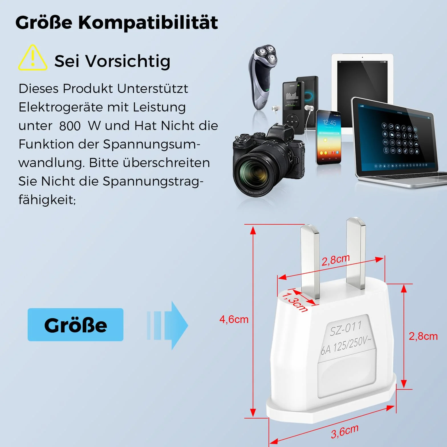 Adapter podróżny VIEVRE 2 sztuki USA Niemcy