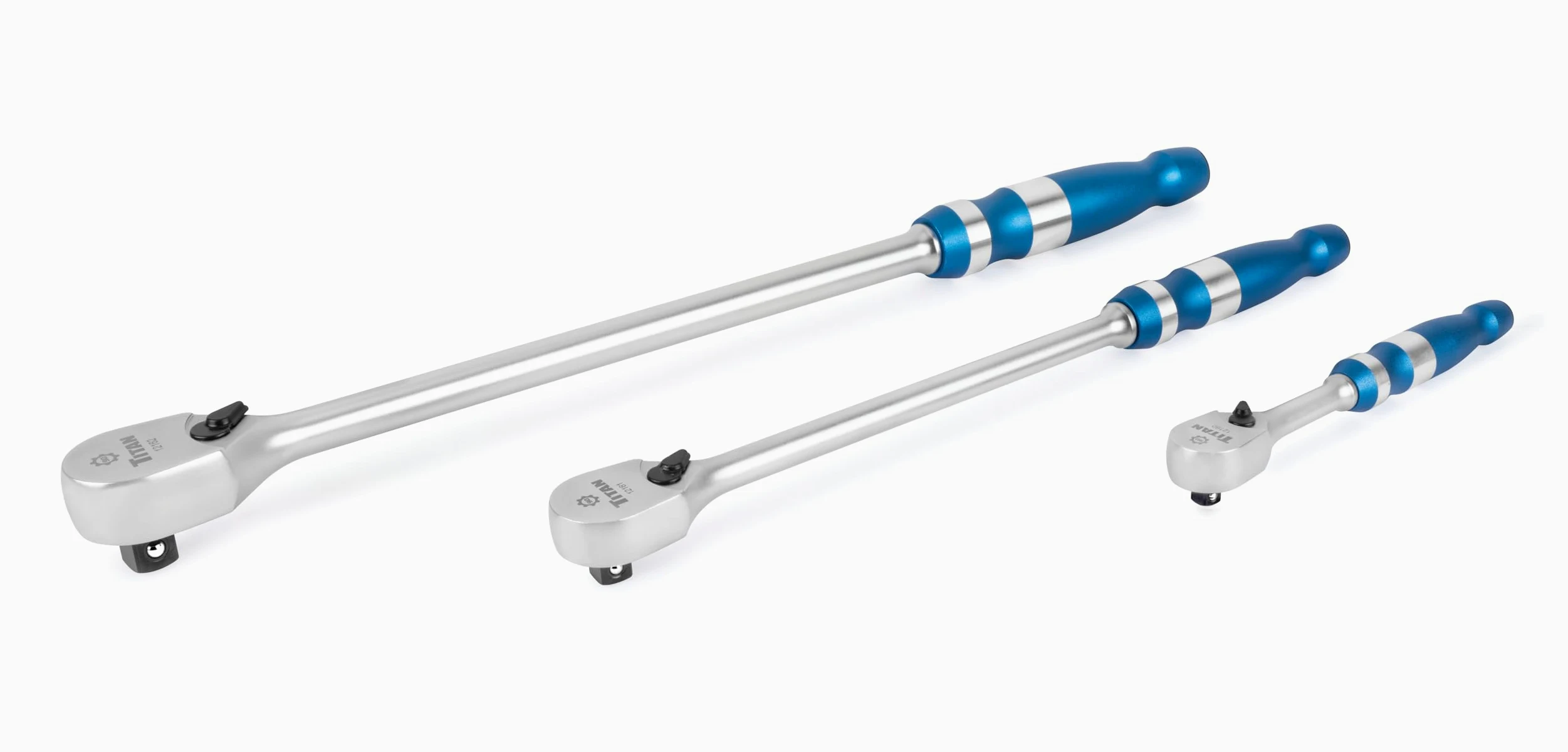 Titan 12178 3-częściowy zestaw z grzechotką z płaską głowicą 90 zębów