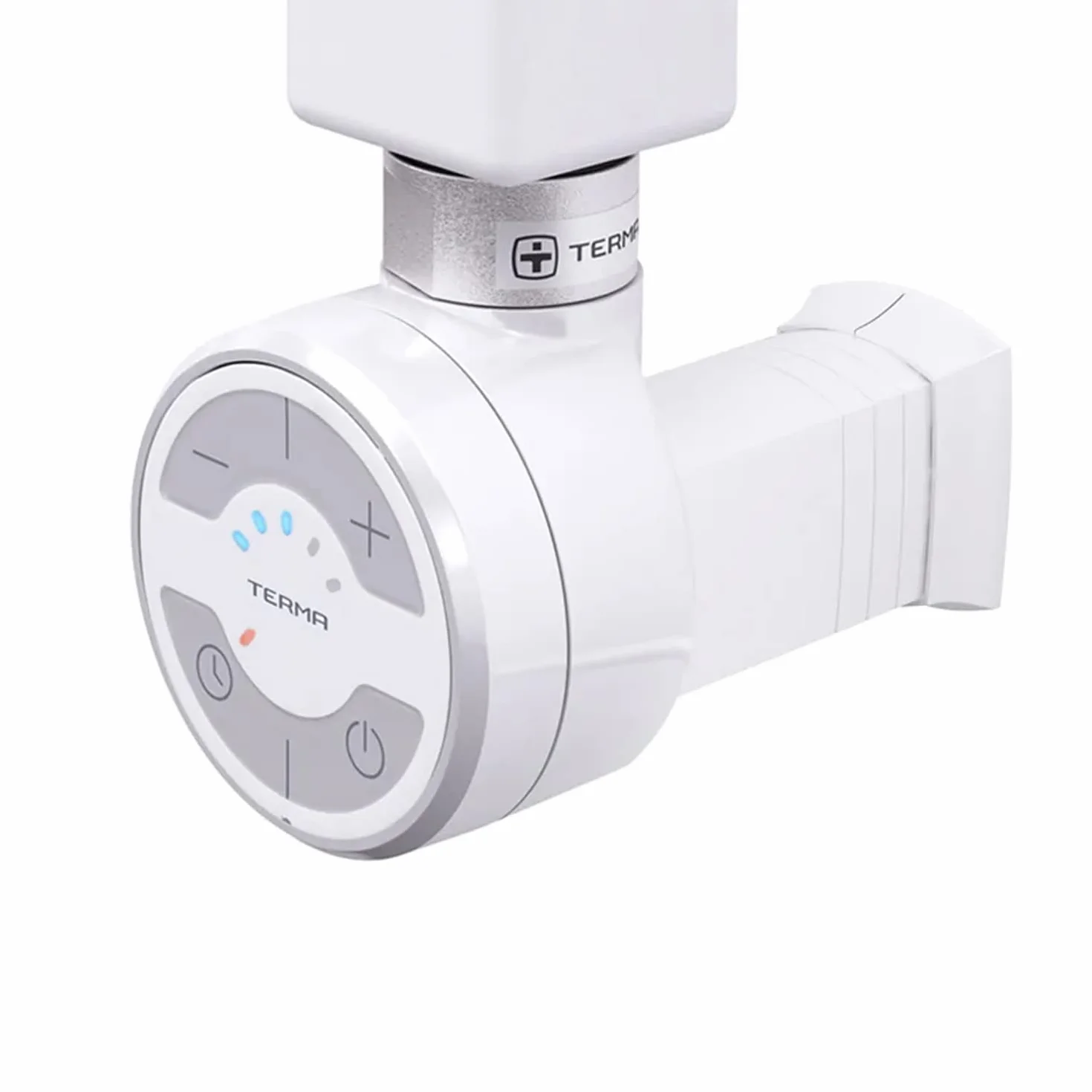 Termostat grzałka, wkład grzejny, element grzejny do grzejników łazienkowych MOA 300 W, prosty kabel bez wtyczki (biały)