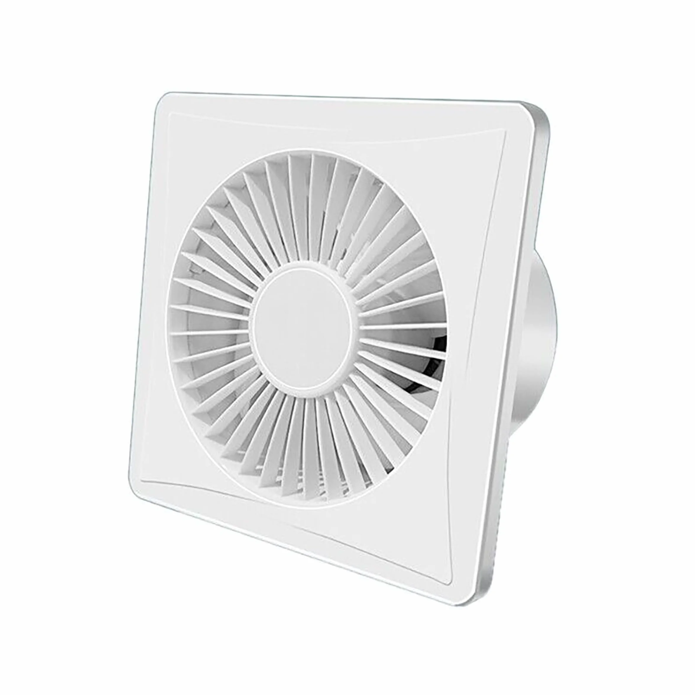 Wentylator łazienkowy 200 x 200 mm, otwór 150 mm, głębokość 120 mm, 18 W, 230 V, 50 Hz, 155 m³/h 35 dB