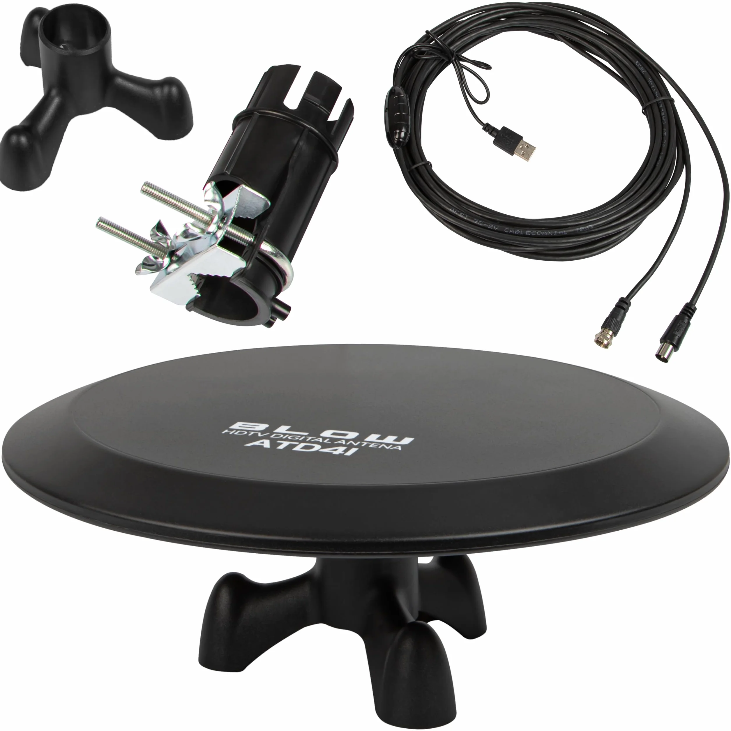 Antena aktywna dookólna 360 DVB-T TV 4K DAB MUX-8