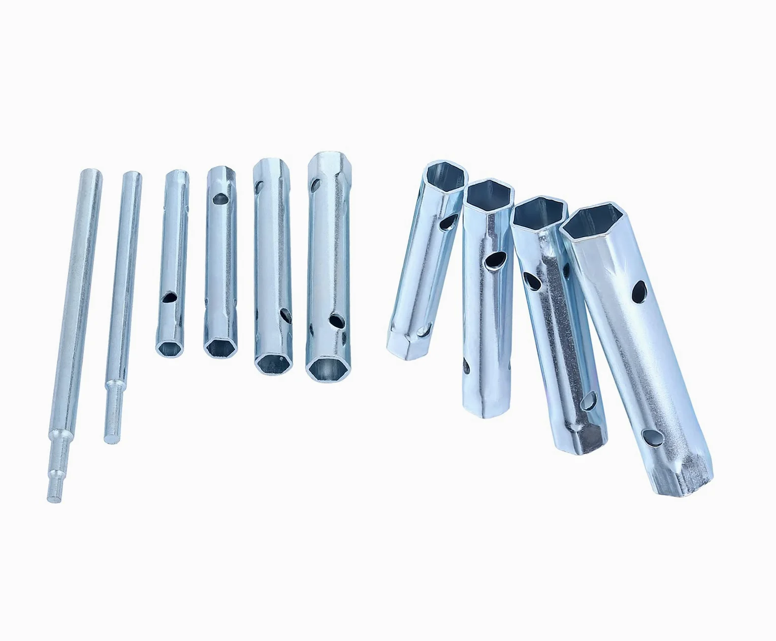 10 szt. klucz dwukońcowy 6-22 mm, nasadka hydraulika tylna nakrętka kran zestaw kluczy do świec zapłonowych, rozszerzony zestaw kluczy do świec zapłonowych, podwójne narzędzie do pustej sześciokątnej