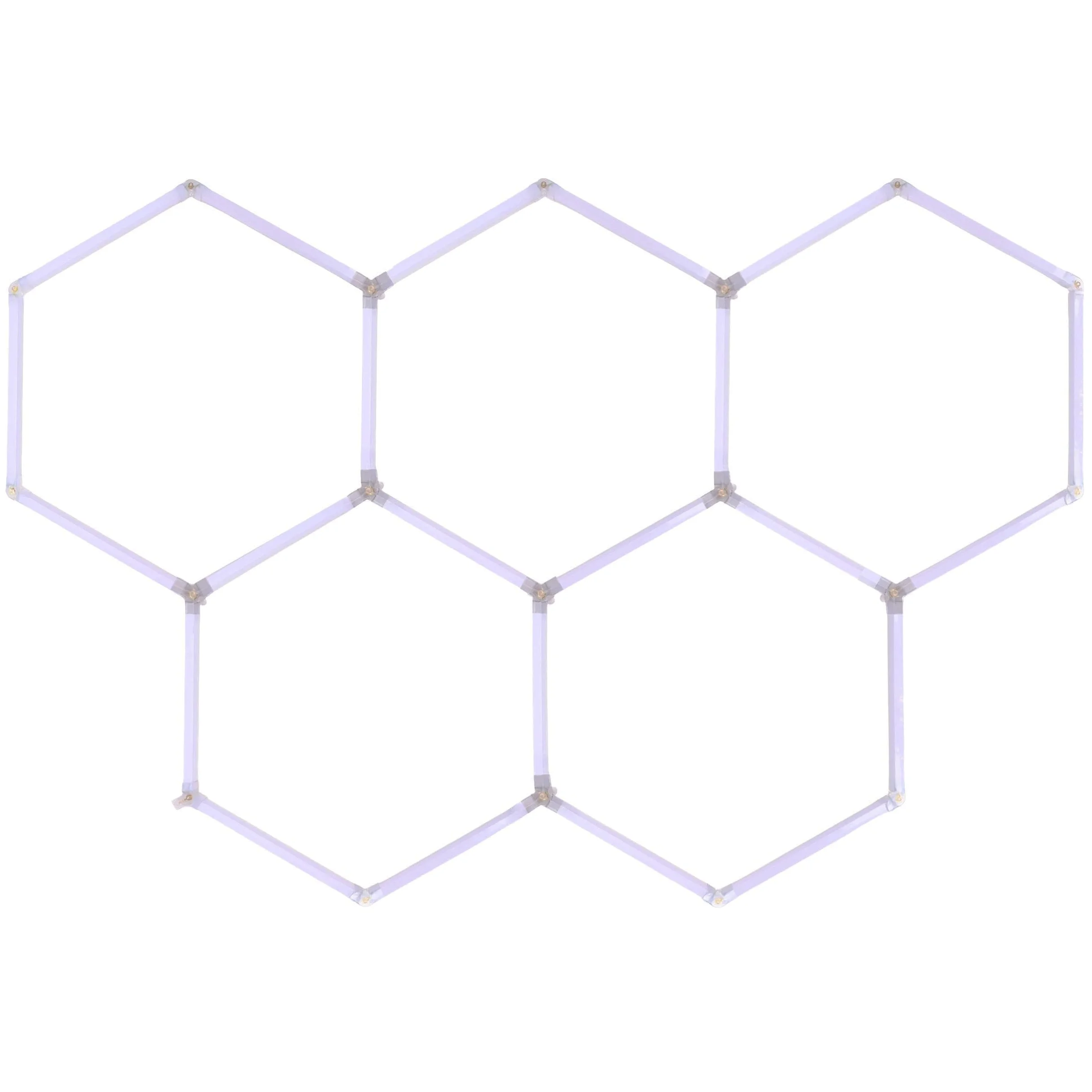 EinParts EPHCL08 lampa LED Hexagon 250x163 cm 5 modułów 20240 lm 6500K zimna biel do garażu warsztatu detailingu