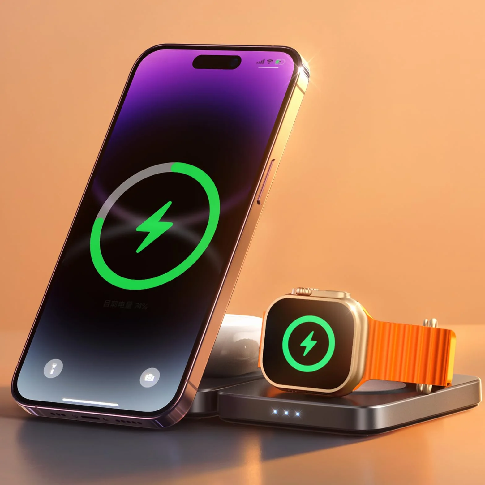 LISEN Do bezprzewodowej ładowarki 3 w 1 Apple Watch i iPhone do Apple 16 15 Max akcesoria AirPods 3 stacja ładująca do iPhone 16 15 Pro Max AirPods 4 3 Pro 2 Watch 10 9