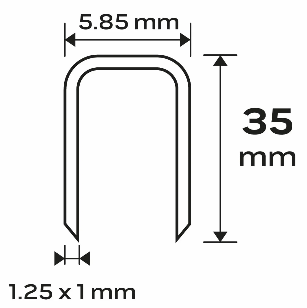 NEO TOOLS Ocynkowane zszywki do skoroszytów pneumatycznych (do modelu NEO 14-570), GA18, typ 90 (4K), długość 10-40 mm, 4000 sztuk, z drutu stalowego, ocynkowane, odporne na korozję (35 mm)