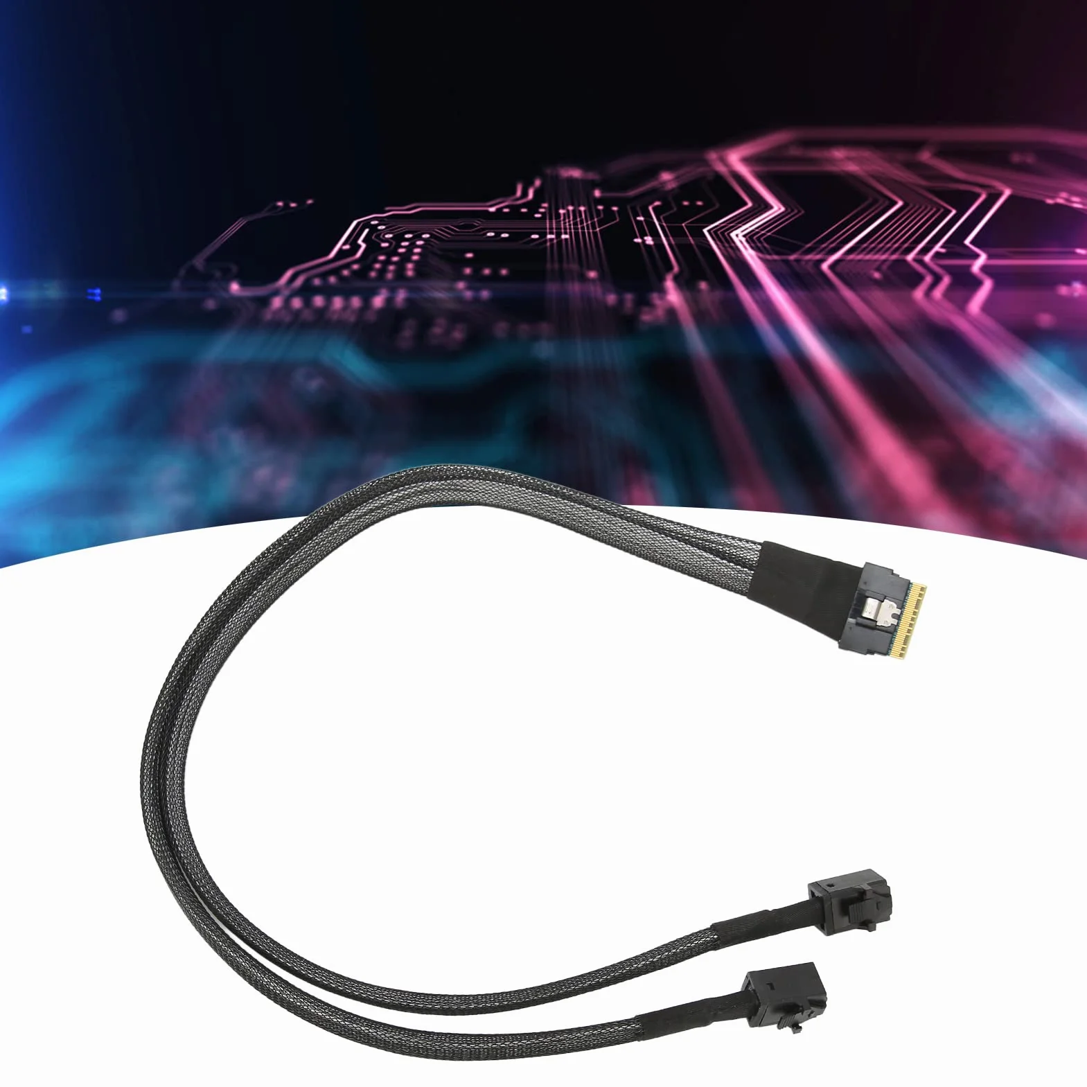 Mini SAS Kabel Serwerowy SFF 8654 8i do SFF 8643 - Połączeniowy Karty Macierzy SAS Serwera 12 Gb/s Złącze Kontrolera Hosta