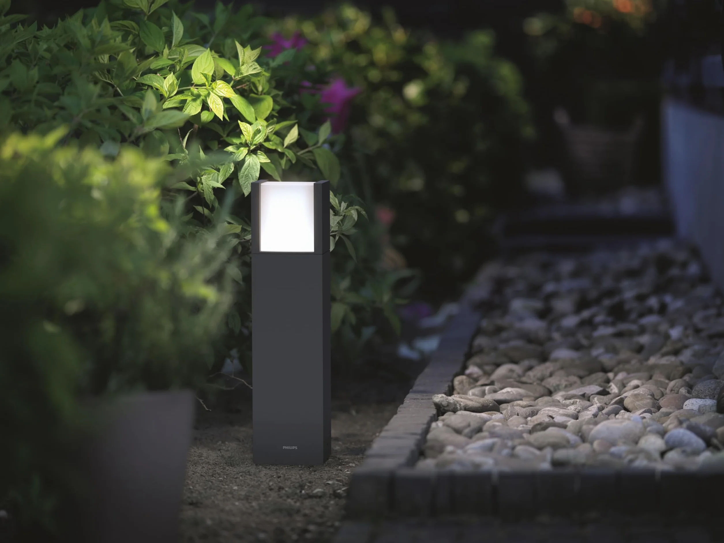 Philips myGarden Lampa stojąca / Latarnia Arbour 4000K antracytowy LED