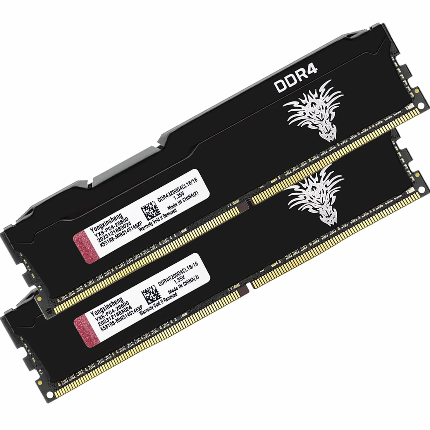 Yongxinsheng Zestaw DDR4 3200 MHz 32 GB (2 x 16 GB) Desktop RAM PC4-25600 XMP 2.0 UDIMM CL16