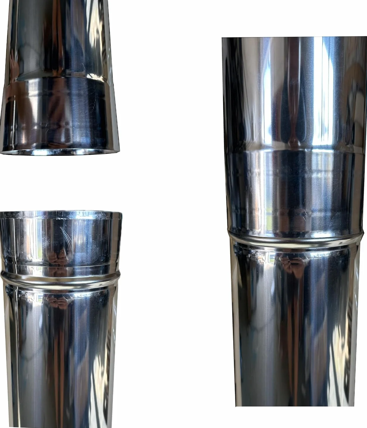 Rura Spalinowa Kominowa 0,5m Kwasoodporna 500mm do Komina Spalin Dymu (⌀160 mm)