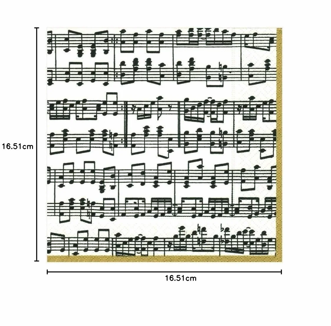 Caspari Musica papierowe serwetki obiadowe, 20 sztuk